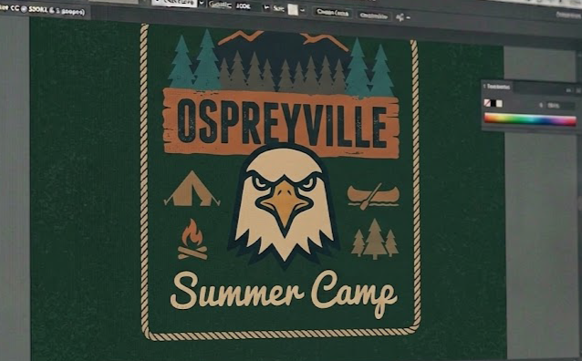 Custom apparel artwork design example